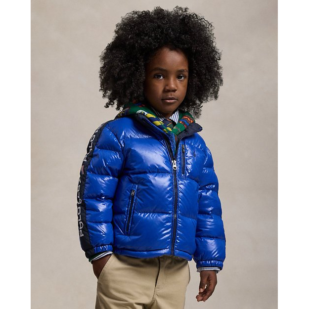 'Logo Down Hooded Jacket' pour Petits garçons