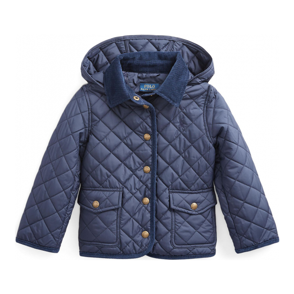 Little Girl's 'Quilted Barn Jacket'
