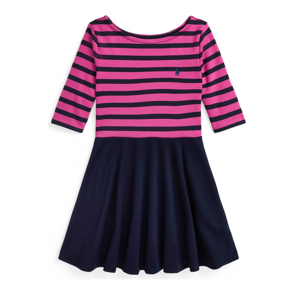 'Striped Ponte Dress' pour Bambins & petites filles