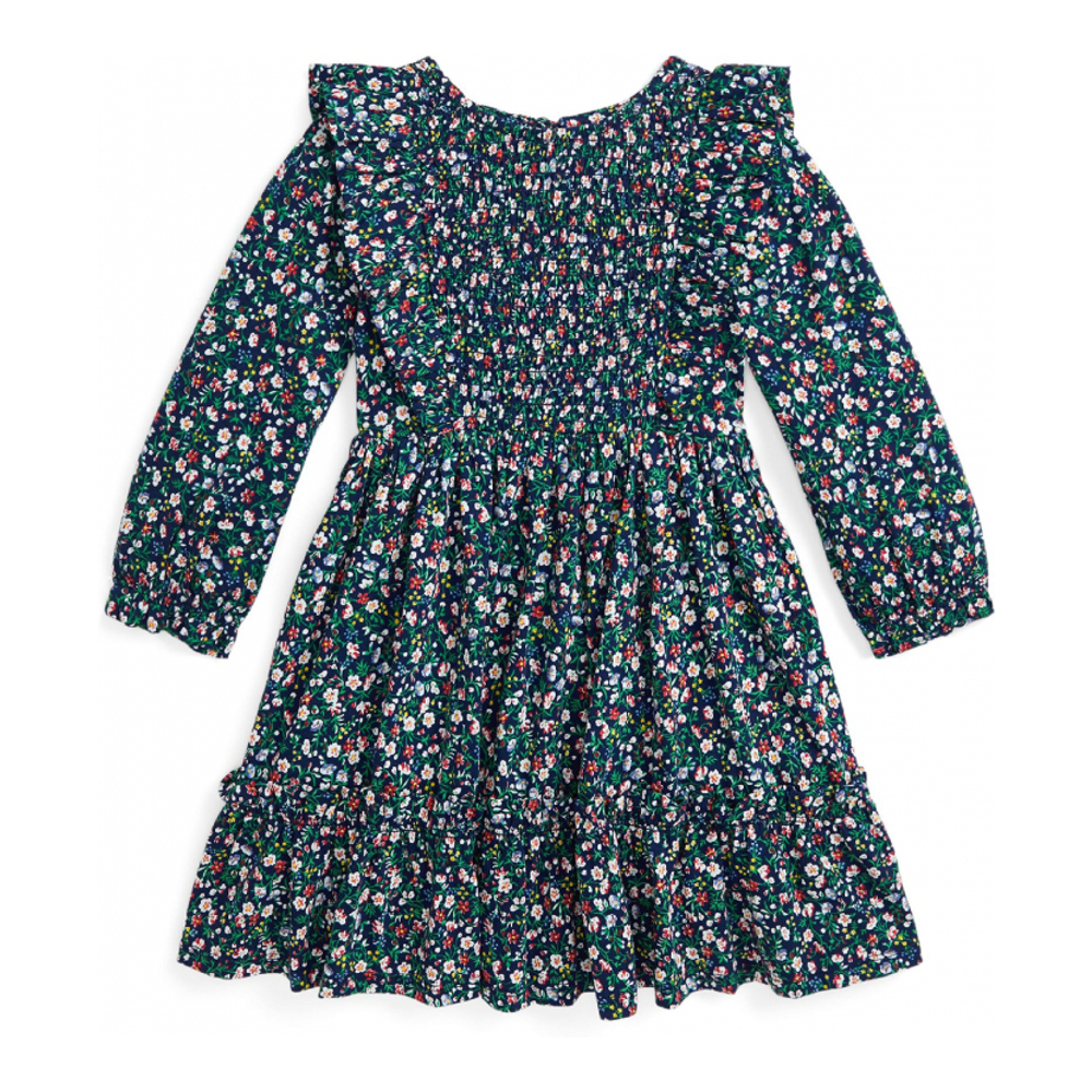 'Floral Smocked Cotton Jersey Dress' pour Bambins & petites filles