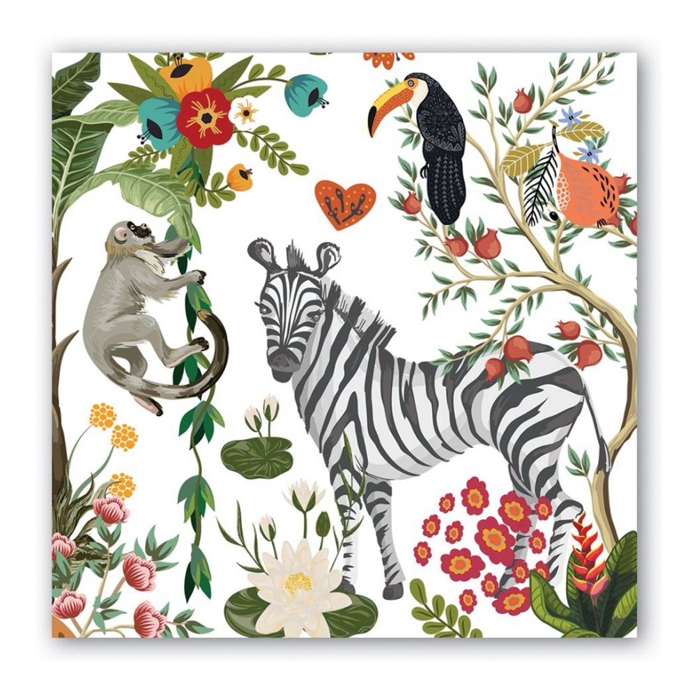 Serviettes 'Wild Lemon Large' - 16.5 x 16.5 cm - 20 Pièces