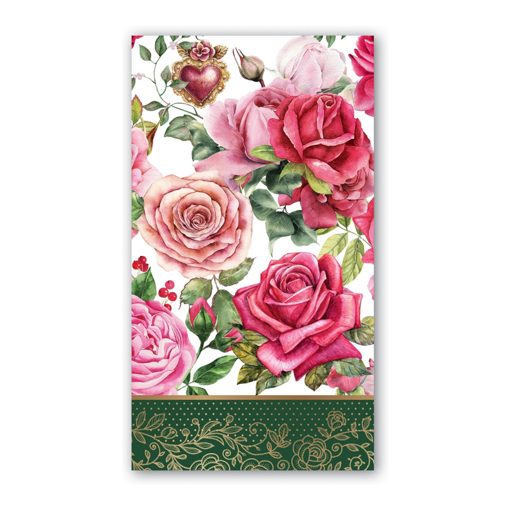 'Royal Rose' Napkins - 11 x 20 cm - 15 Pieces