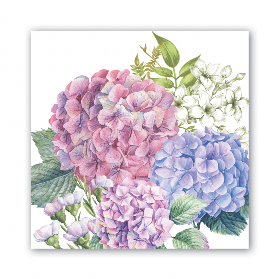 'Wild Hydrangea Large' Servietten  - 16.5 x 16.5 cm - 20 Stücke