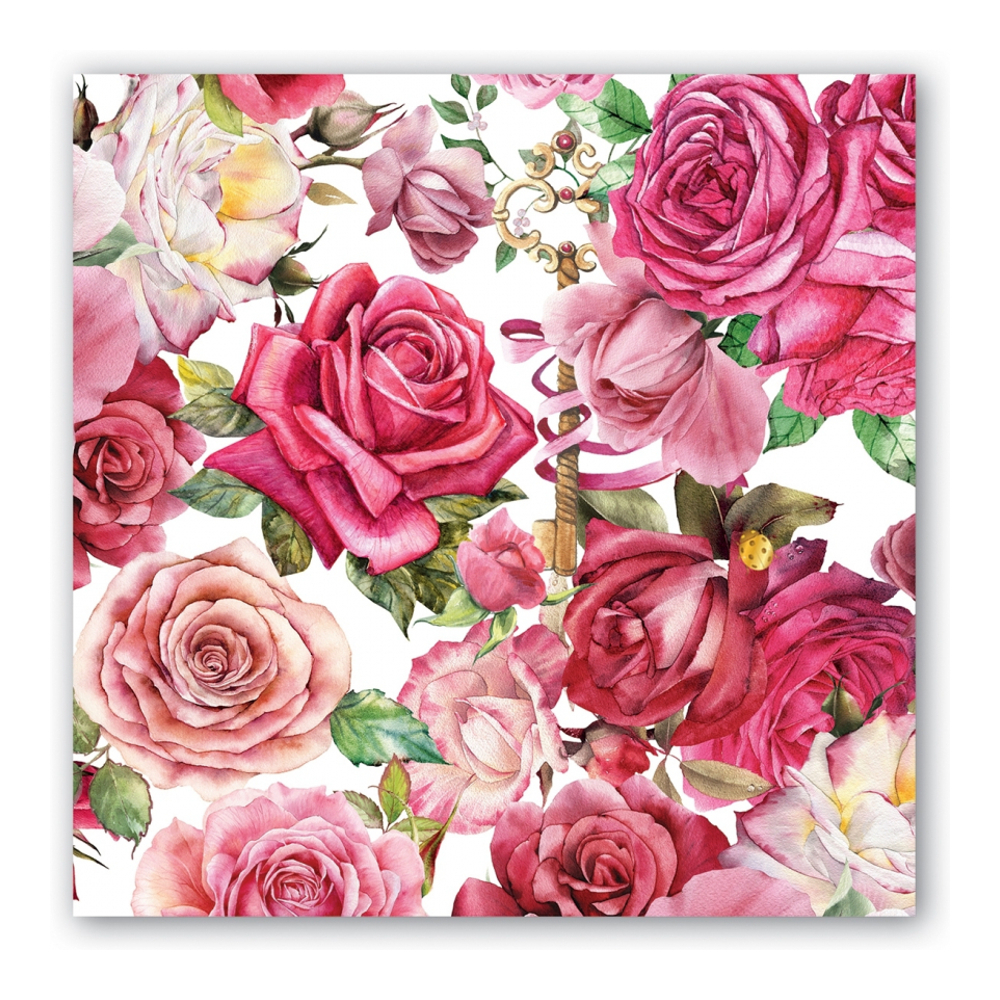 'Royal Rose' Napkins - 12.5 x 12.5 cm - 20 Pieces