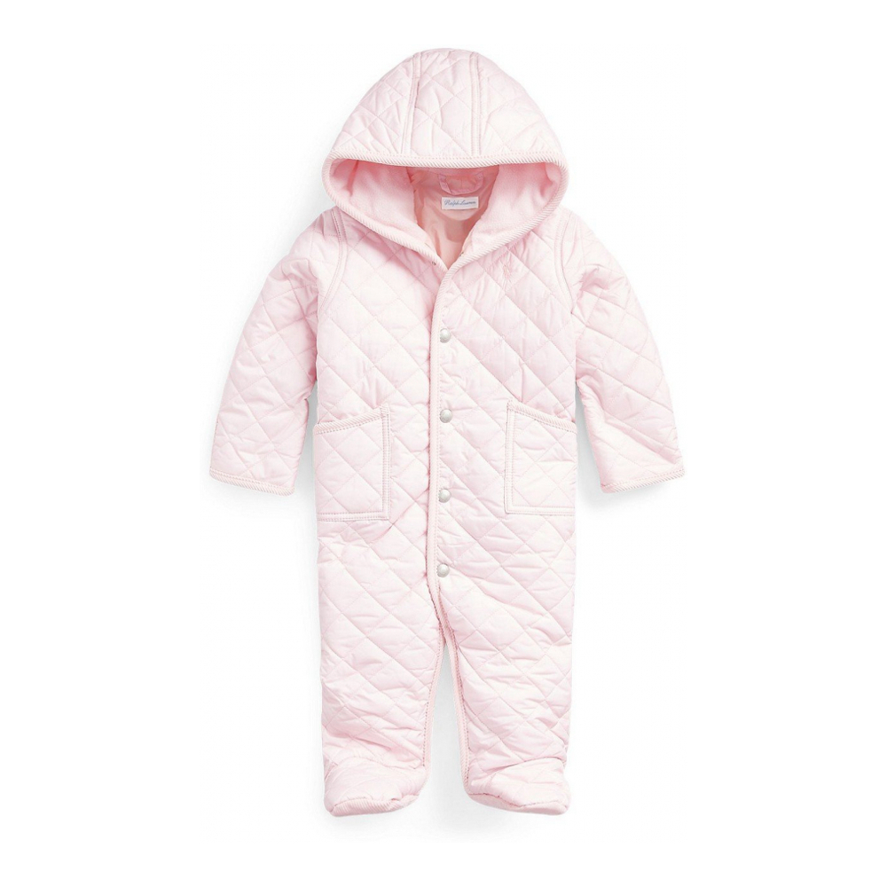 'Water-Repellent Hooded Barn Bunting One Piece' pour Bébé