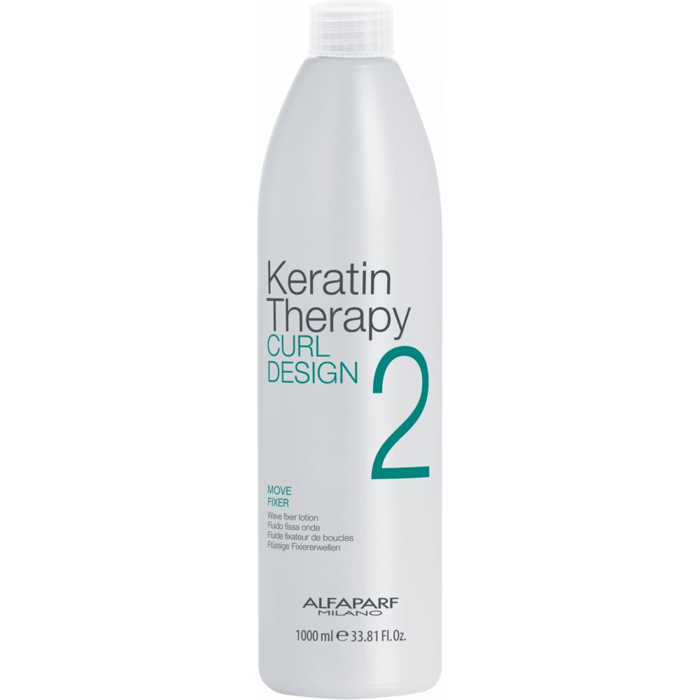 'Keratin Therapy Curl Design Move Fixer' Hair Fluid - 1 L