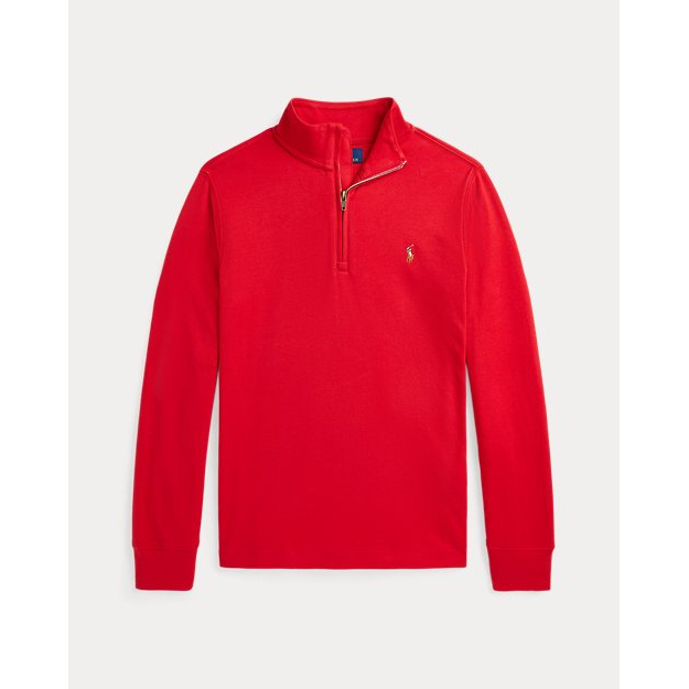 'Cotton Interlock Quarter-Zip Pullover' pour Grands garçons