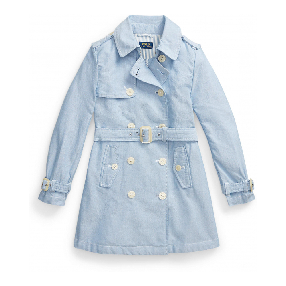 Big Girl's 'Cotton Trench Coat'