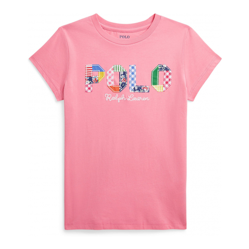 Big Girl's 'Cotton Jersey Polo T-Shirt'