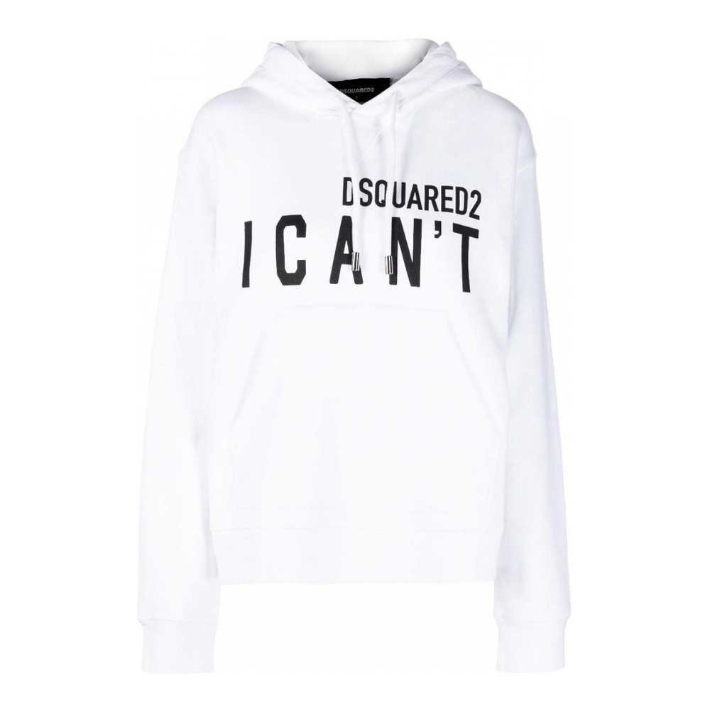 Sweatshirt à capuche  'Slogan-Print' pour Femmes
