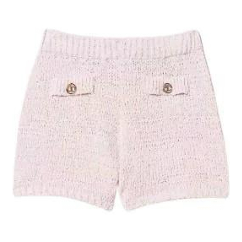 'Knit With Oval T Buttons' Shorts für Damen