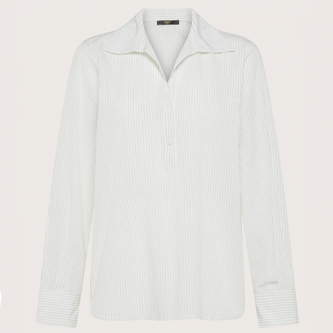 Polo manches longues 'Pinstripe' pour Femmes