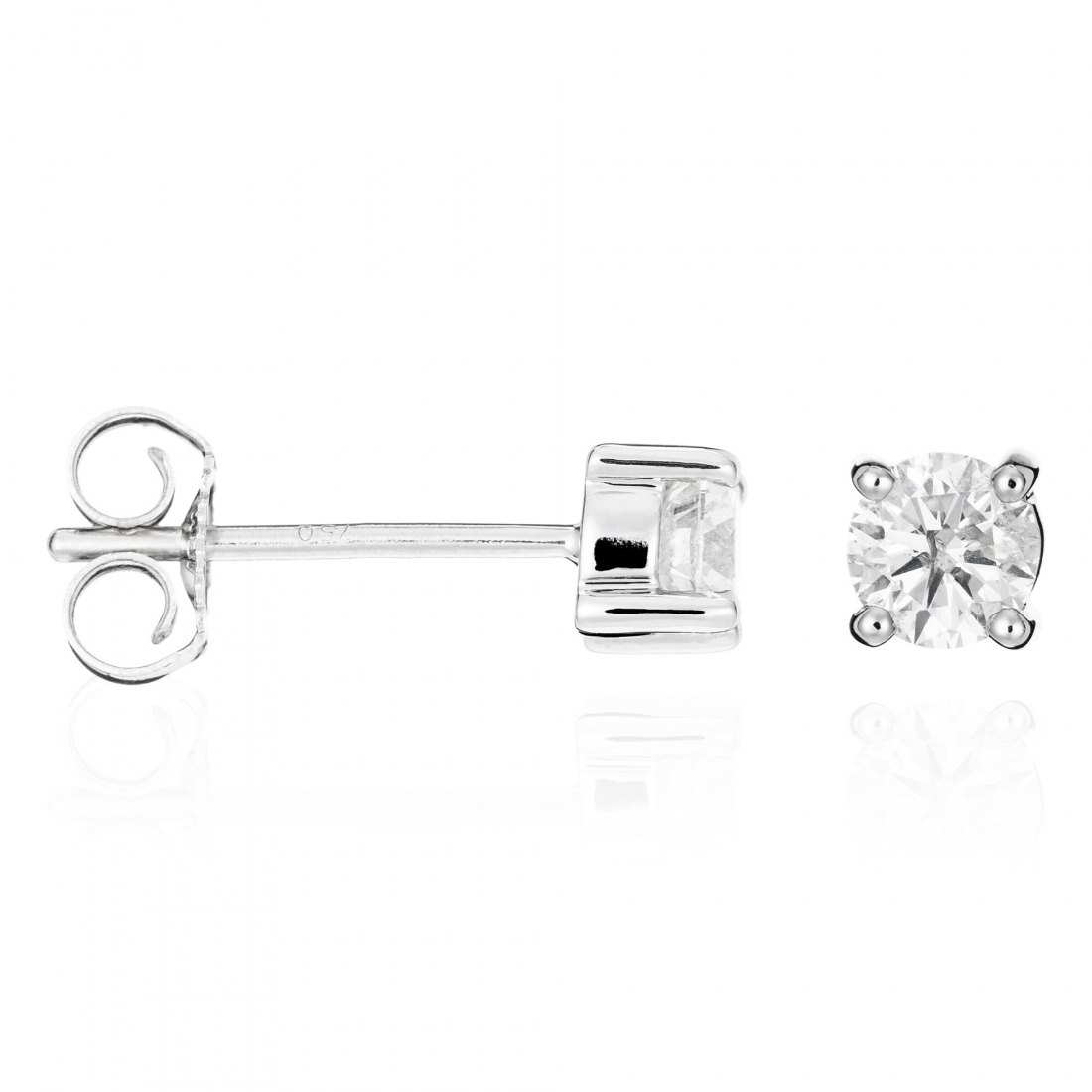Boucles d'oreilles 'Single Diamond' pour Femmes