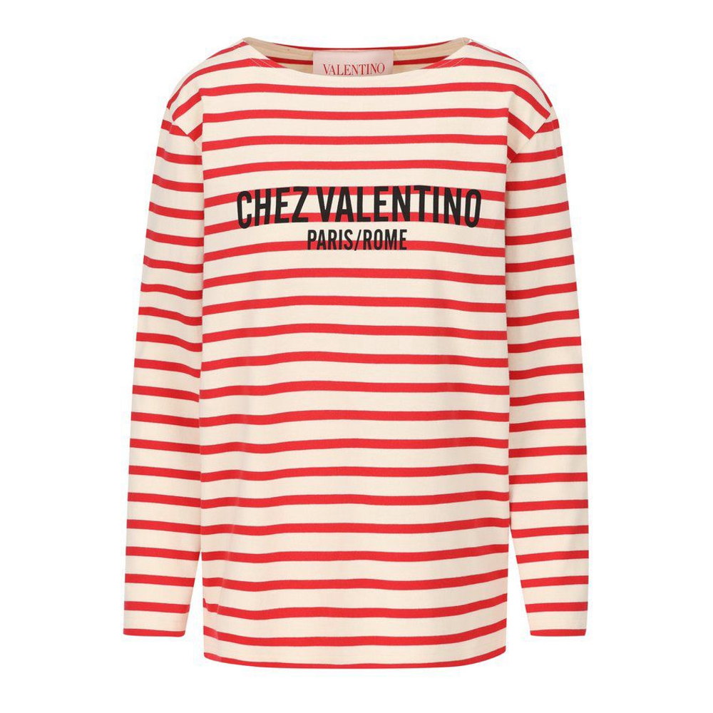 Top Crewneck 'Striped' pour Femmes