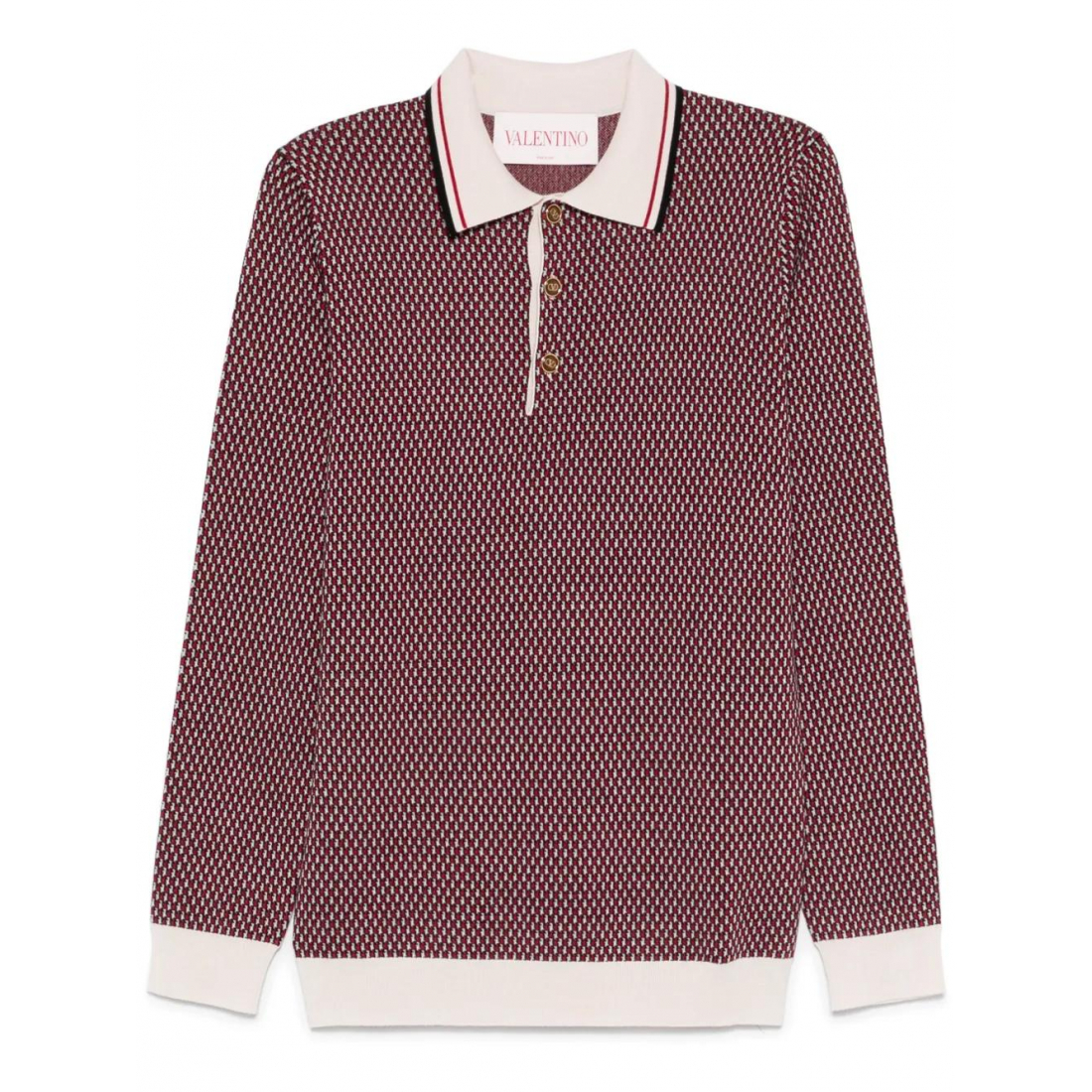 Polo manches longues 'Knitted' pour Hommes