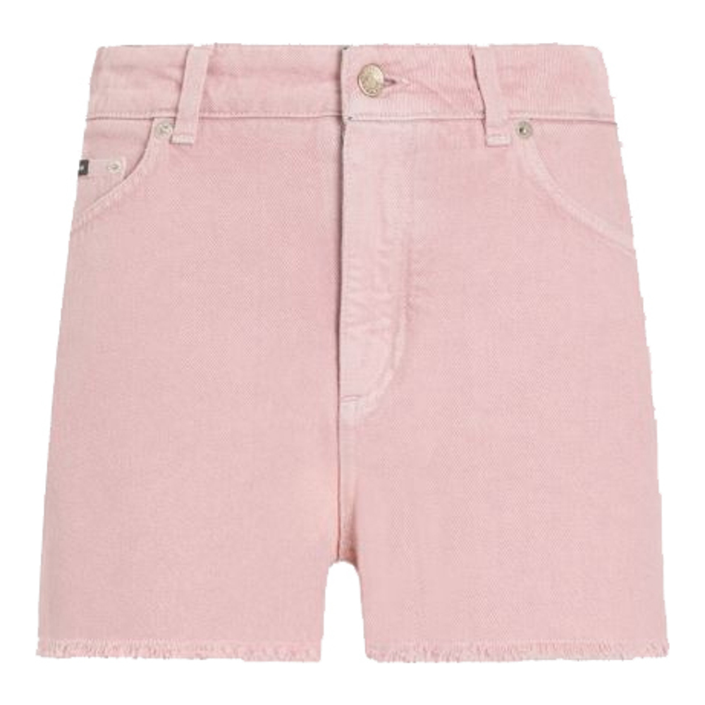 'Garment-dyed' Jeansshorts für Damen