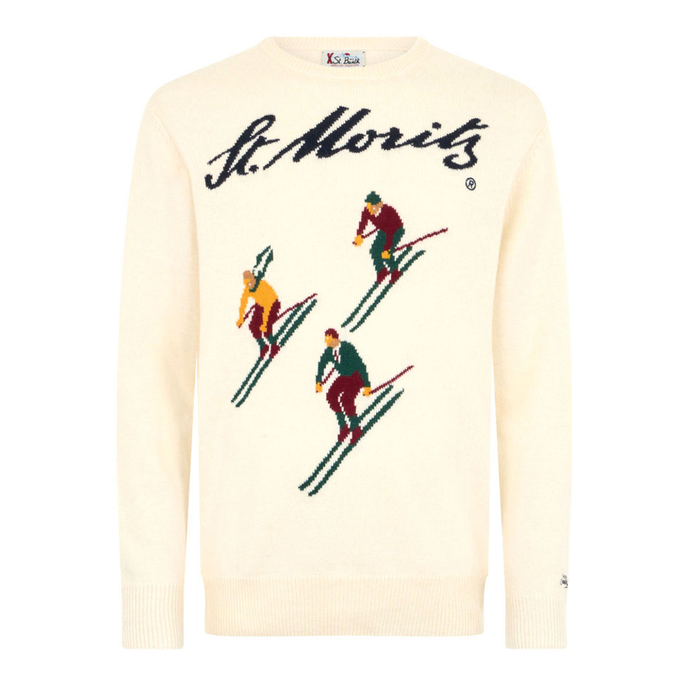 Pull 'Heron With Print St. Moritz Ski' pour Hommes