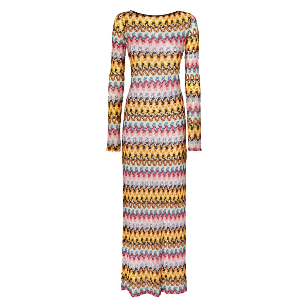 Robe maxi 'Zigzag-Woven' pour Femmes