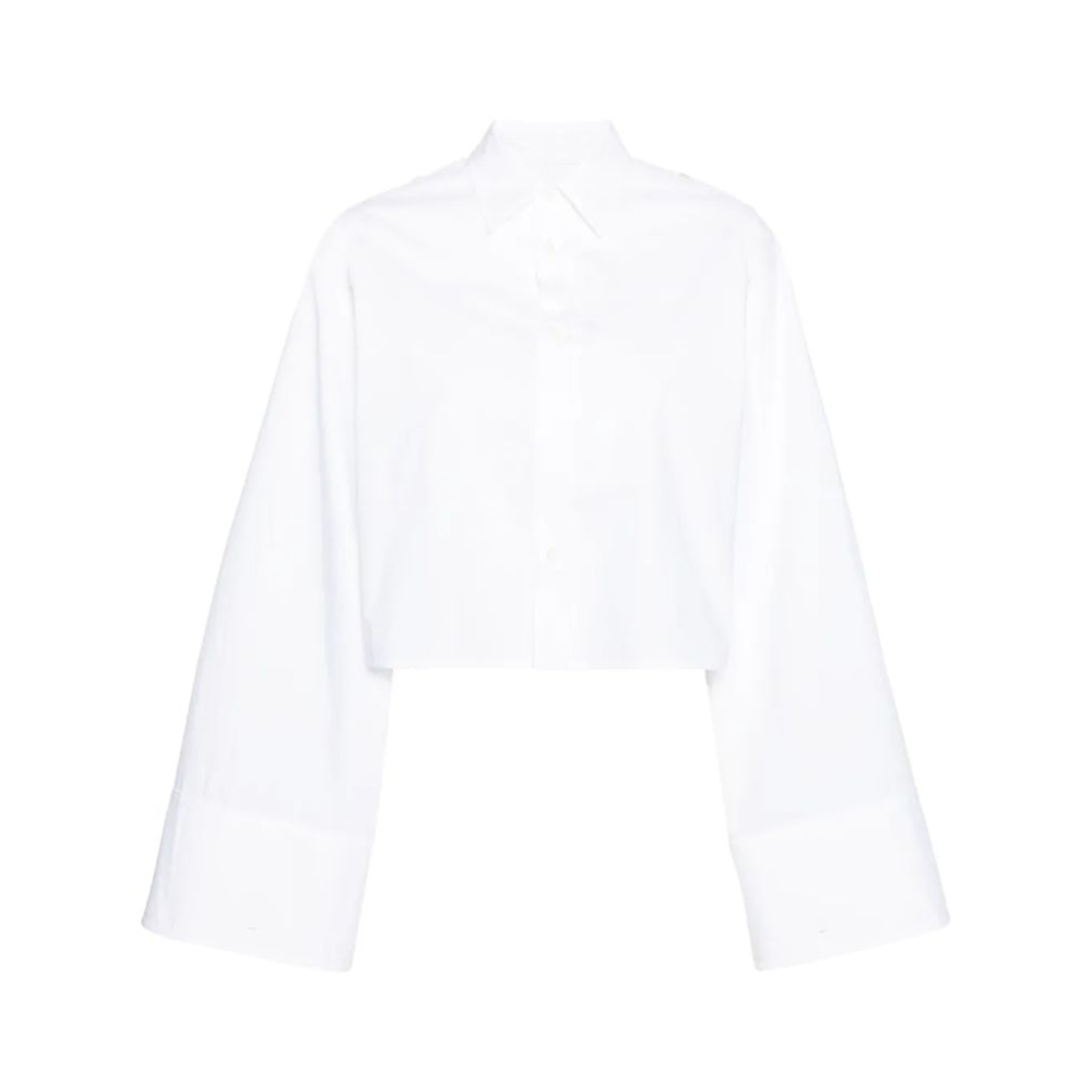 Chemise 'Extra-Long Sleeve Cropped' pour Femmes