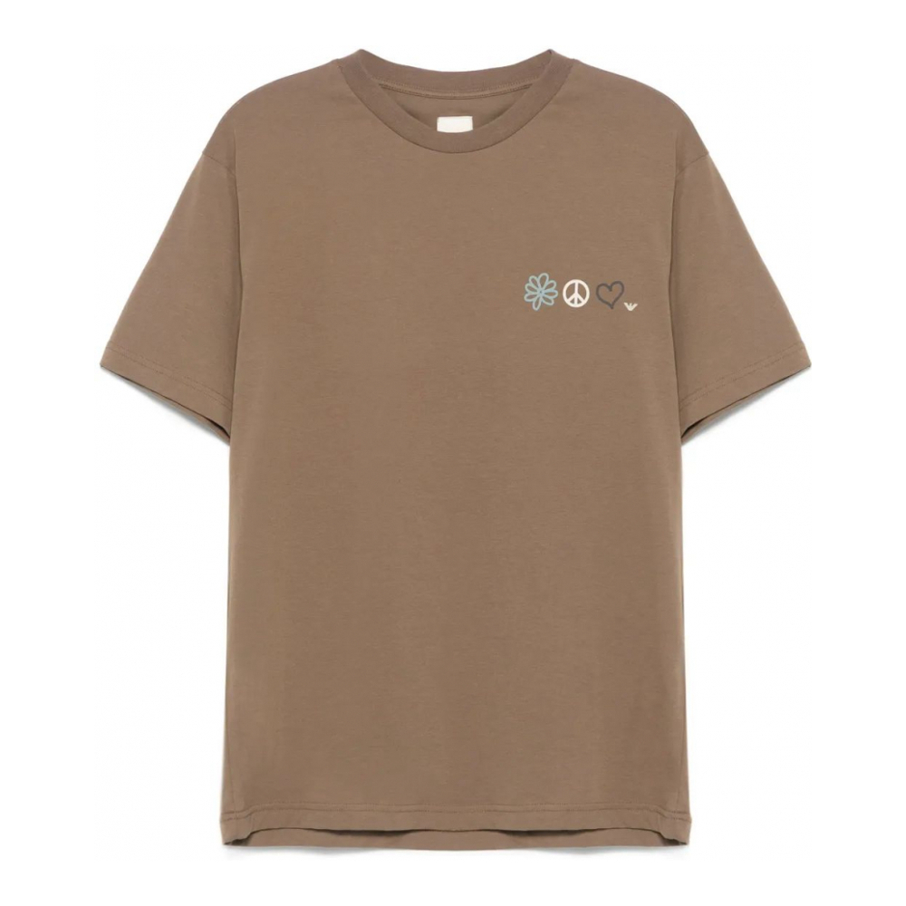 T-shirt 'Shitake Flower Peace' pour Hommes