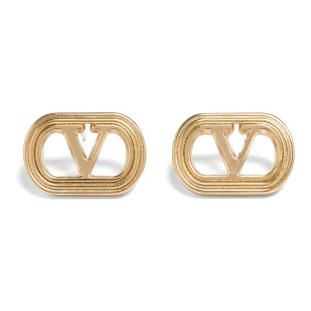 Women's 'Logo-Plaque' Earrings