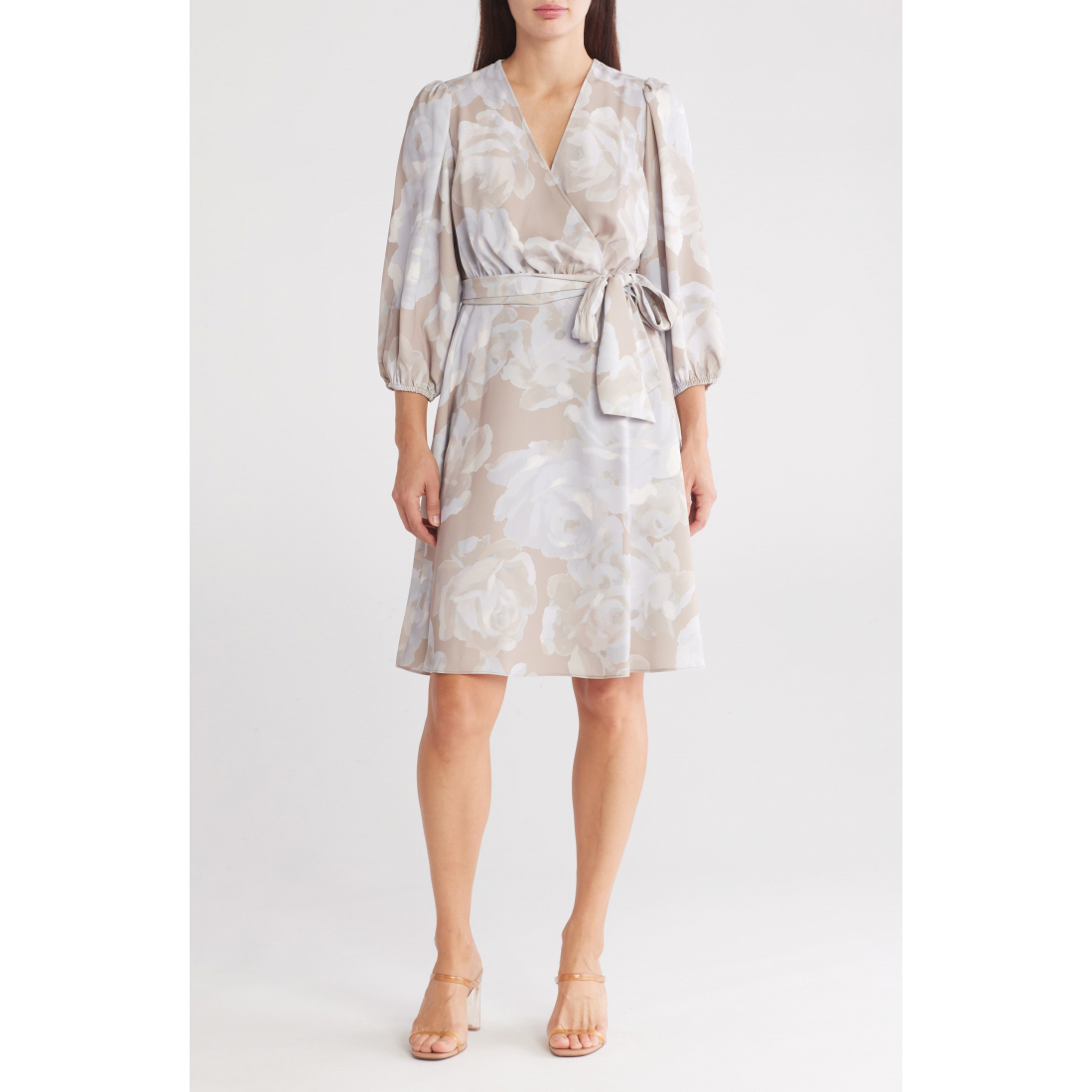 Women's 'Floral Long Sleeve A-Line Dress'