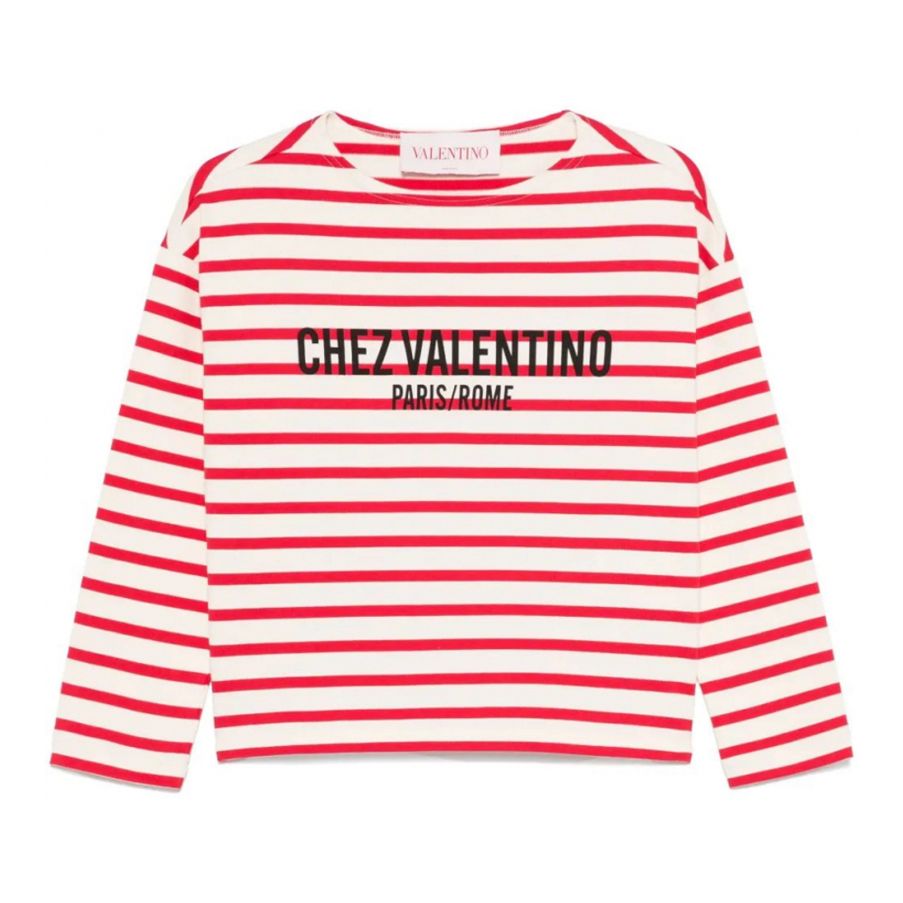 T-Shirt manches longues 'Striped' pour Femmes