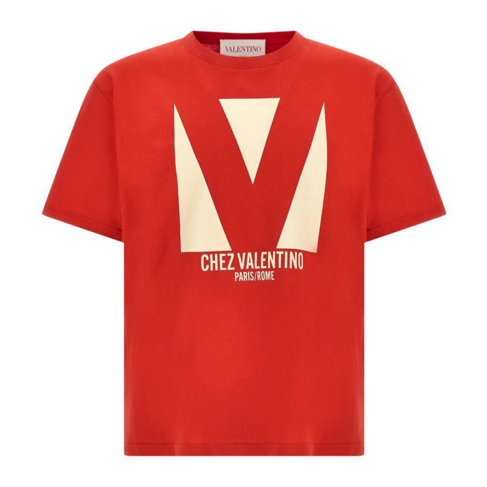 T-shirt 'Chez Valentino-Print' pour Hommes