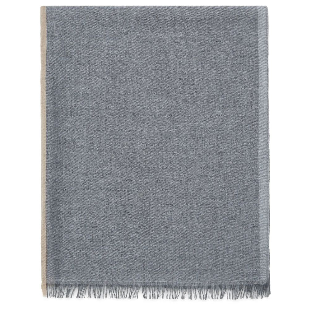 Écharpe en laine 'Frayed-Edge Rectangle-Shape' pour Hommes