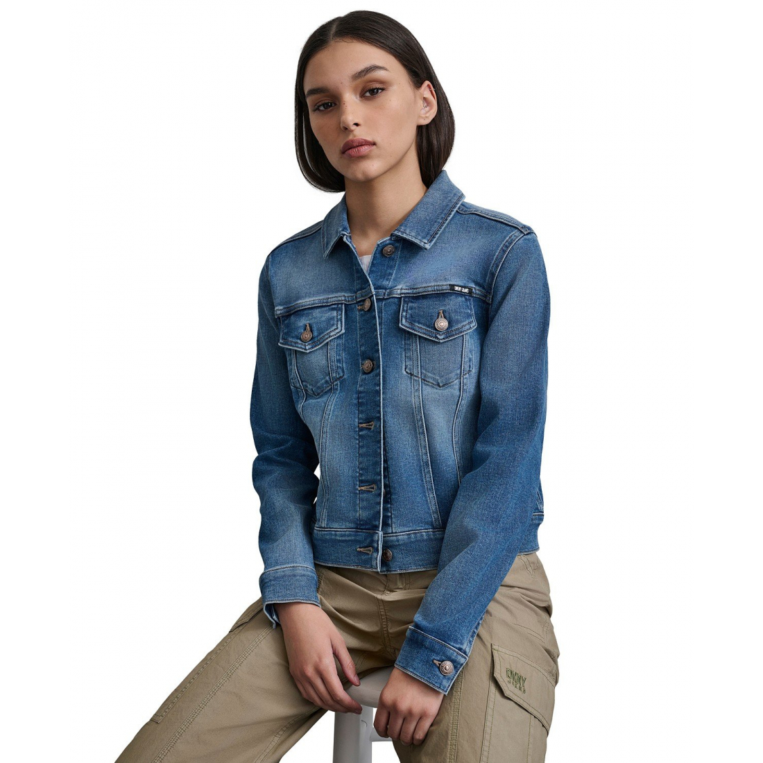 Veste 'Button-Down Denim' pour Femmes