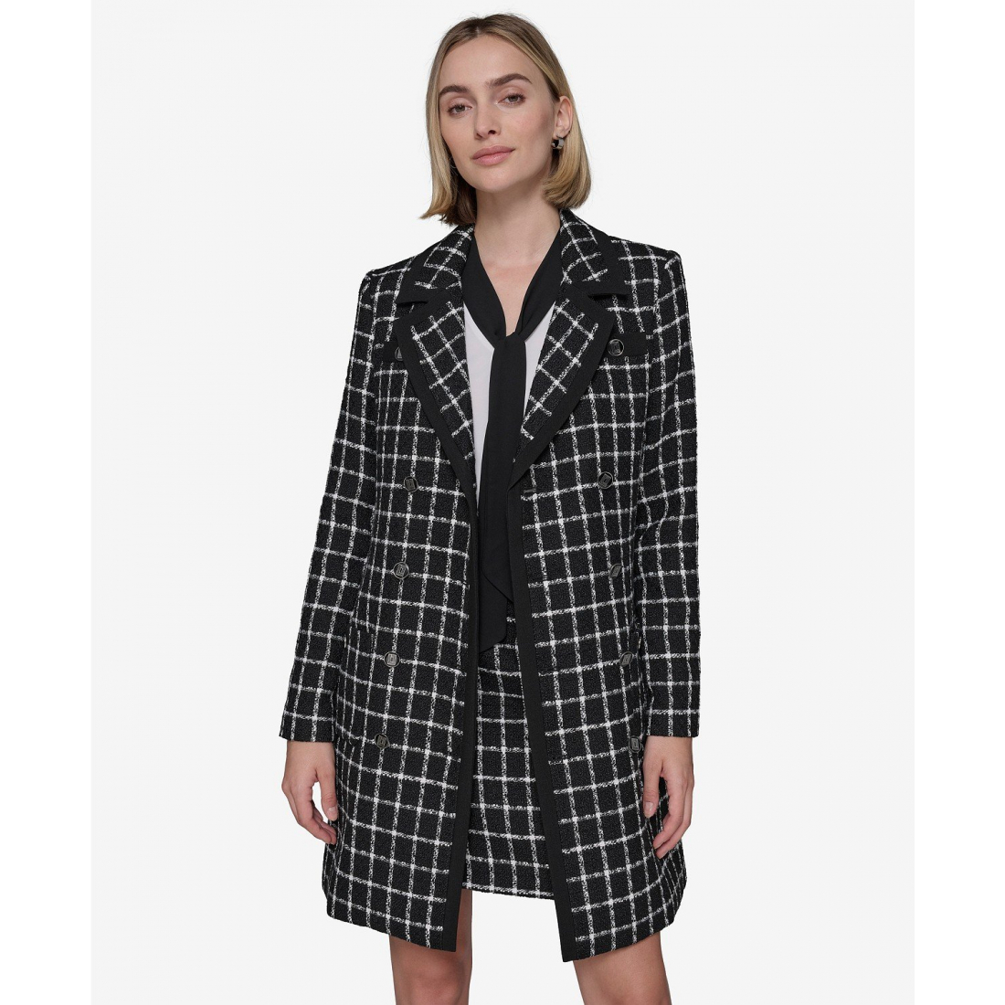 Veste 'Windowpane Topper Jacket' pour Femmes
