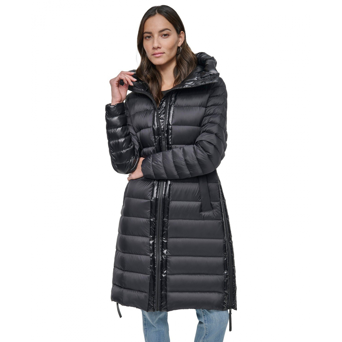 Manteau matelassé 'Down Quilted Hooded' pour Femmes