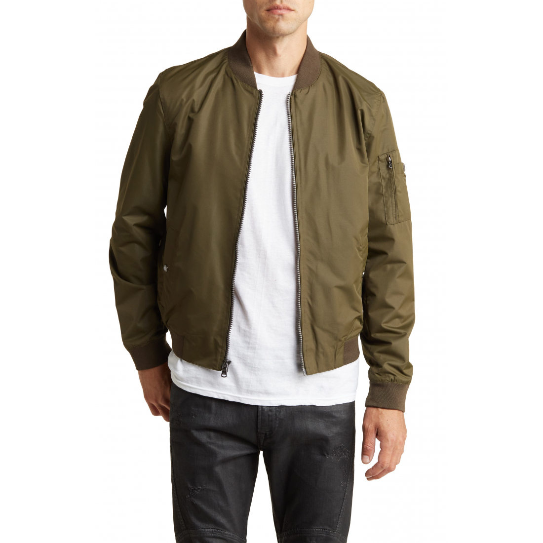 Blouson bomber 'Alba Taslan' pour Hommes