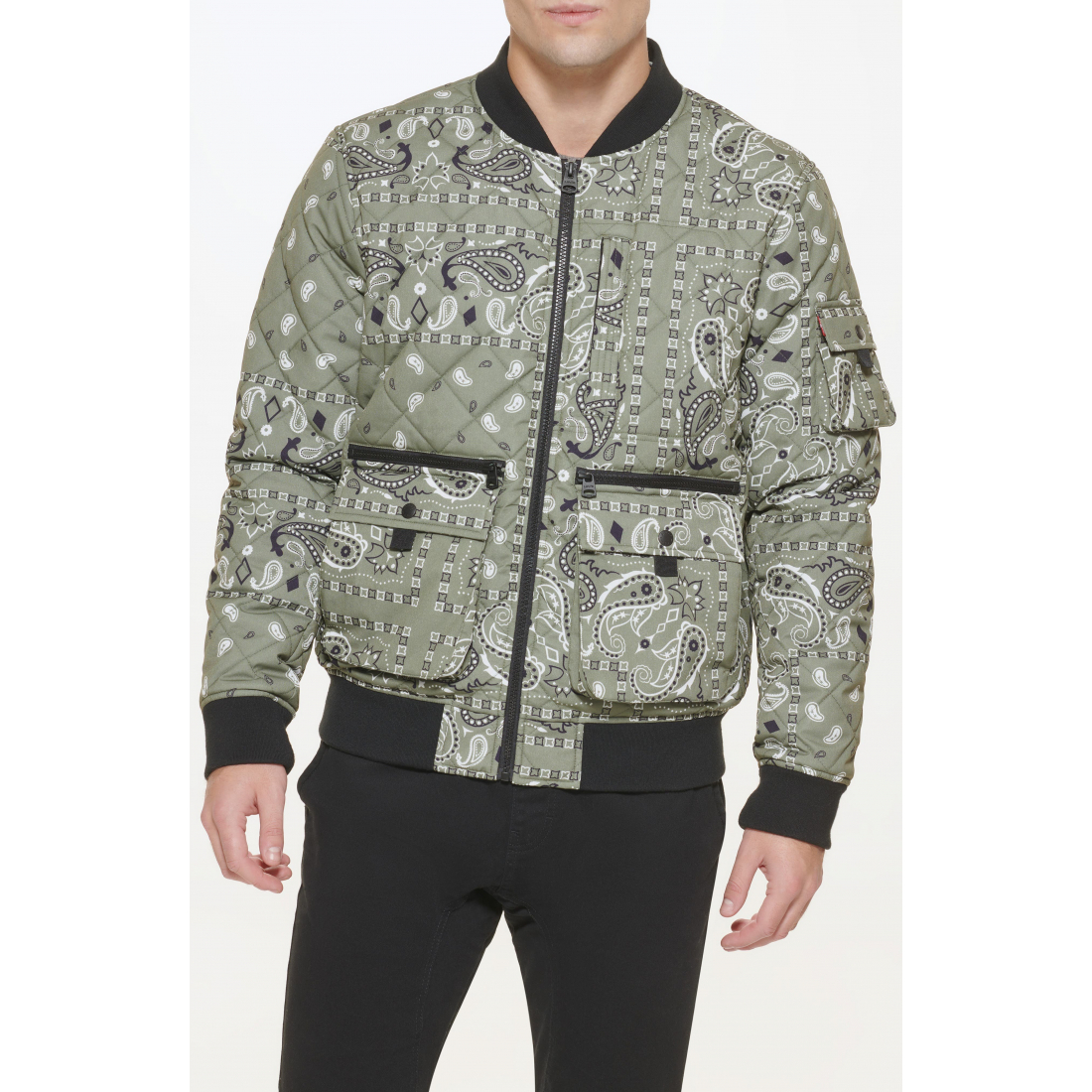 Blouson bomber 'Quilted Zip Up' pour Hommes