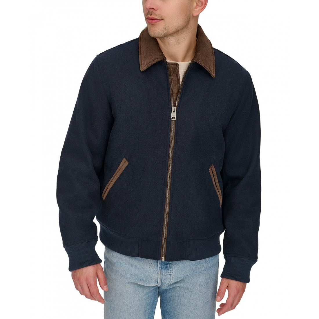 Men's 'Zip Corduroy-Collar' Jacket