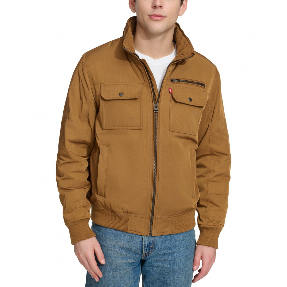 Veste 'Twill Stand-Collar' pour Hommes