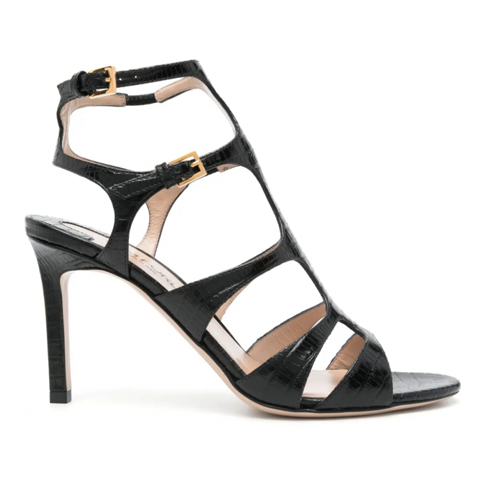 Sandales à talon 'Croc-Embossed' pour Femmes