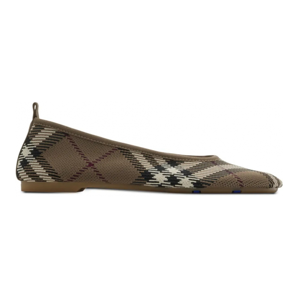 Women's 'Check Knit Baby' Ballerinas