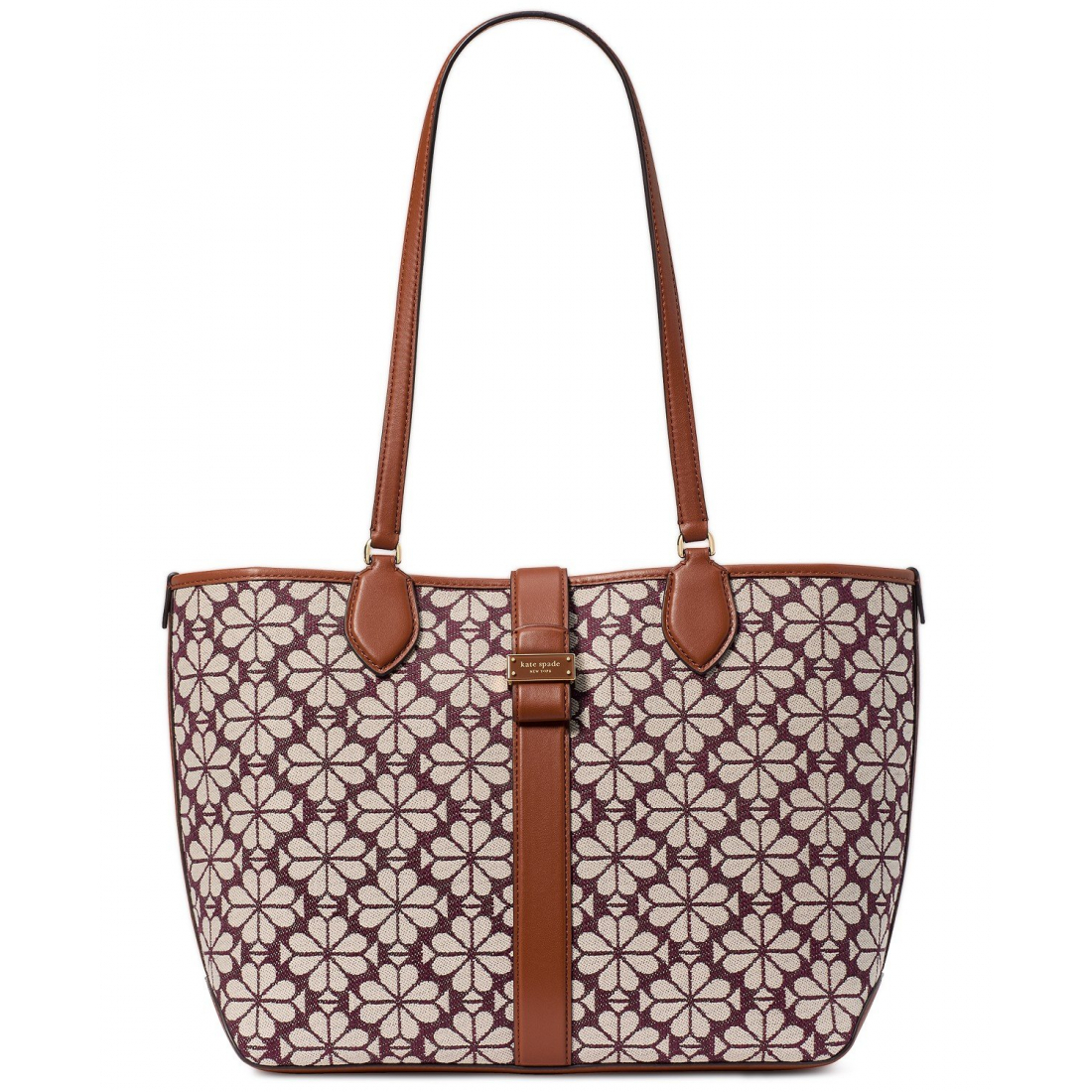 Sac Cabas 'Spade Flower Jacquard Medium Open' pour Femmes