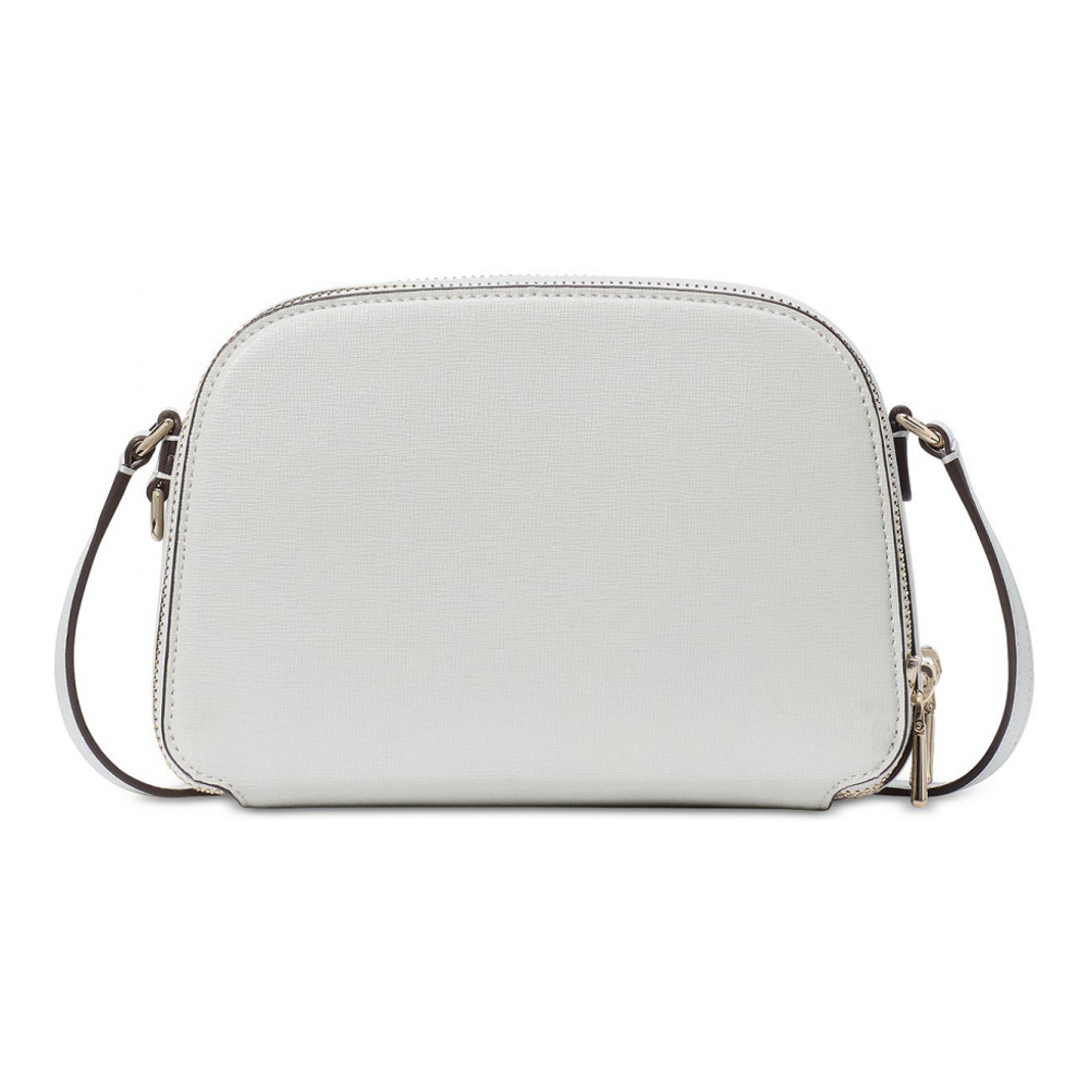 Women's 'Devin Saffiano Leather Double Zip Dome' Crossbody Bag