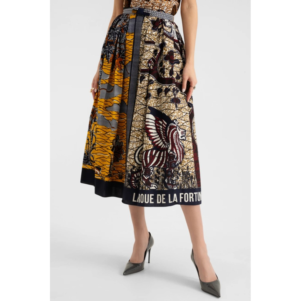 Jupe Midi 'Toile De Jouy Tropicalia Print' pour Femmes