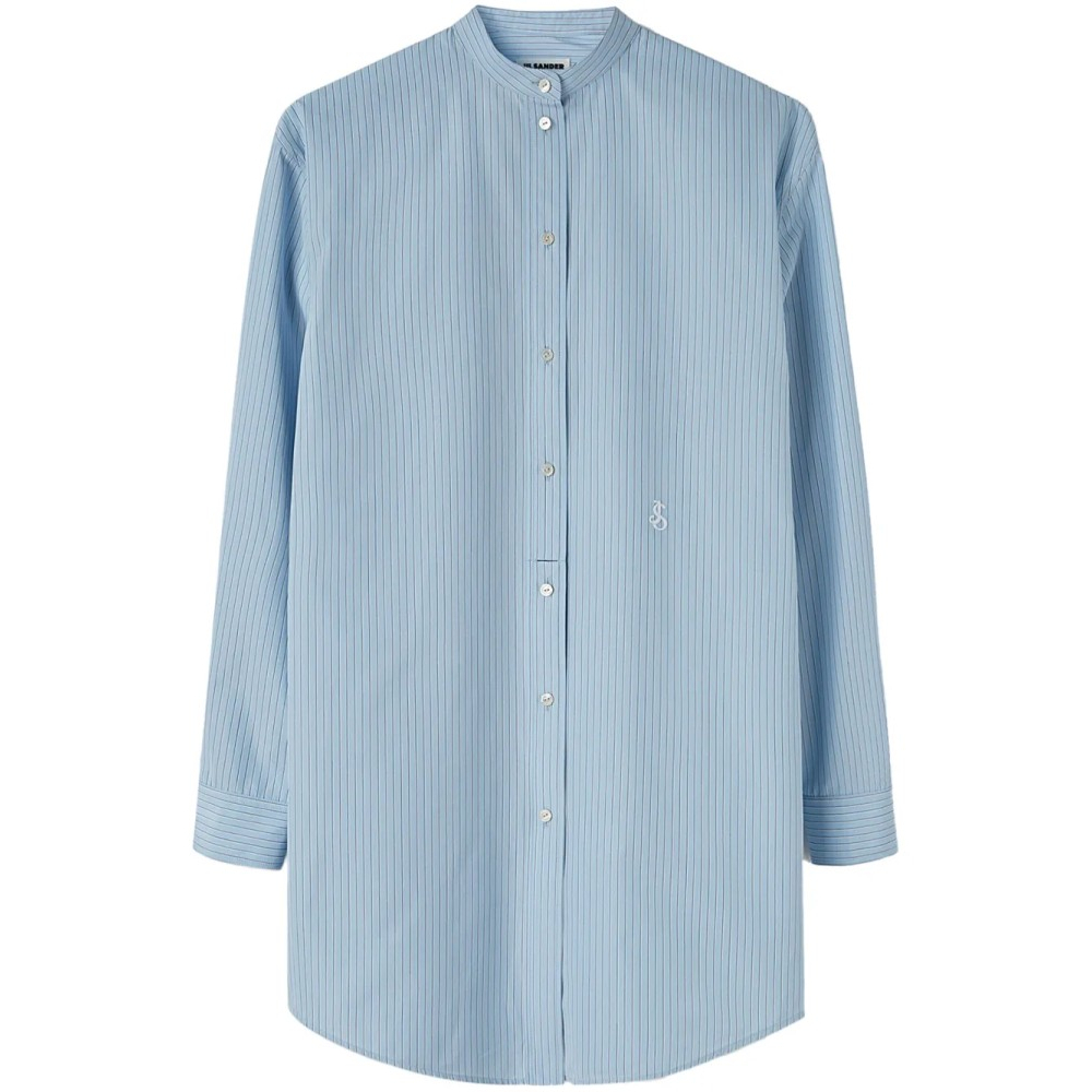 Chemise 'Striped Logo-Patch' pour Femmes