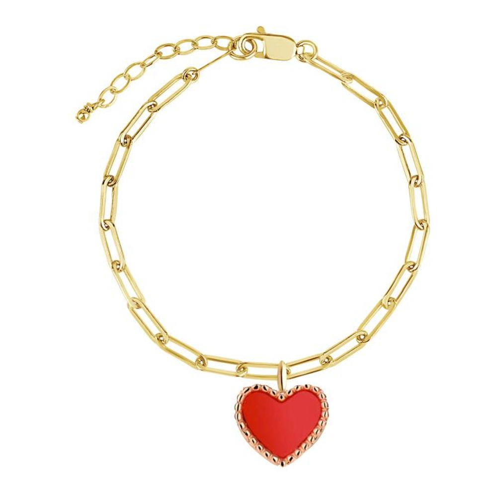 Women's 'Red Heart Charm' Bracelet