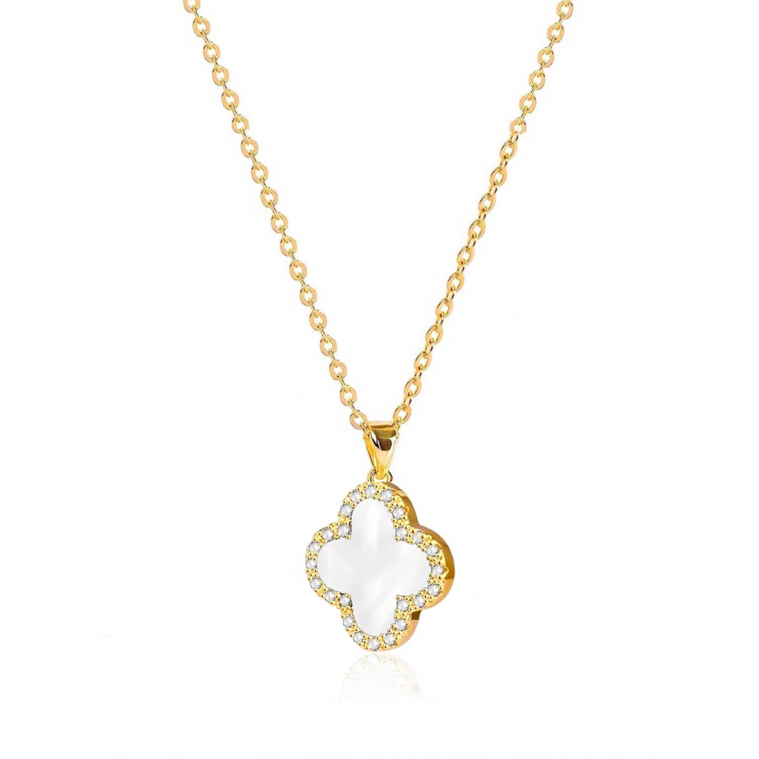 Collier 'White Mother Of Pearl Embelisshed' pour Femmes