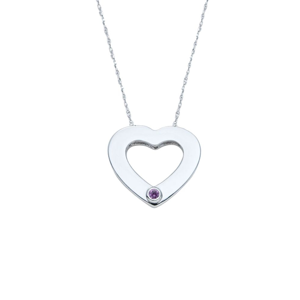 Collier 'Sapphire Heart' pour Femmes