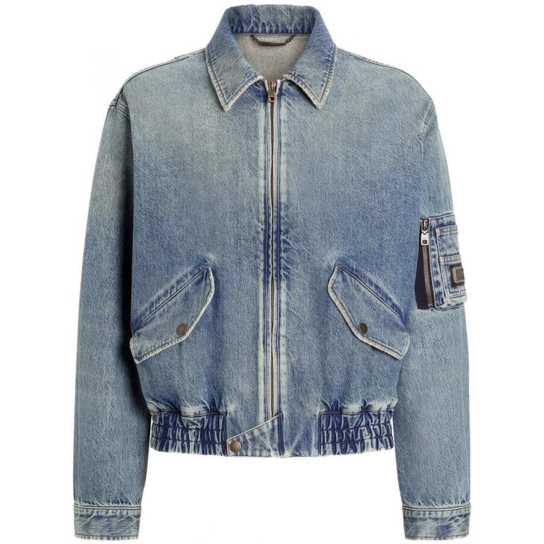 Veste en jeans 'Logo-Appliqué' pour Hommes