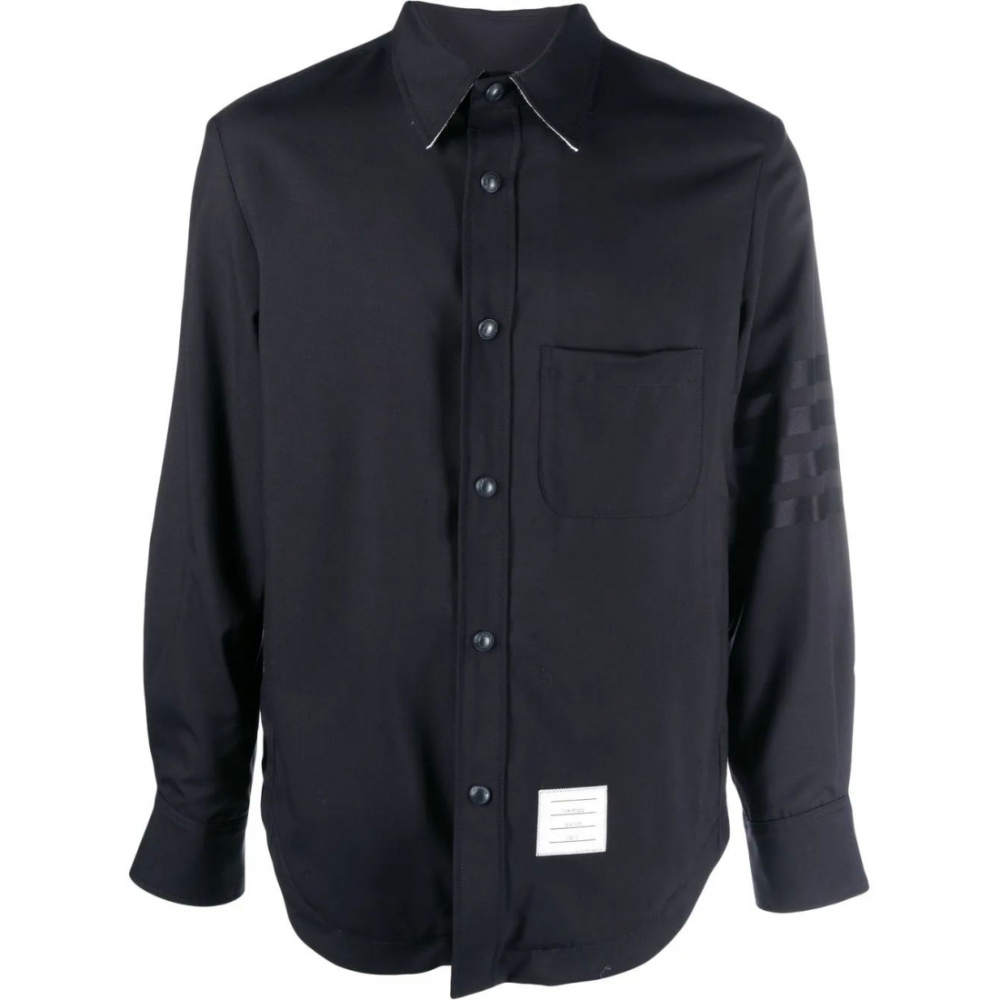 Chemise 'Stripe-Detail Press-Stud' pour Hommes