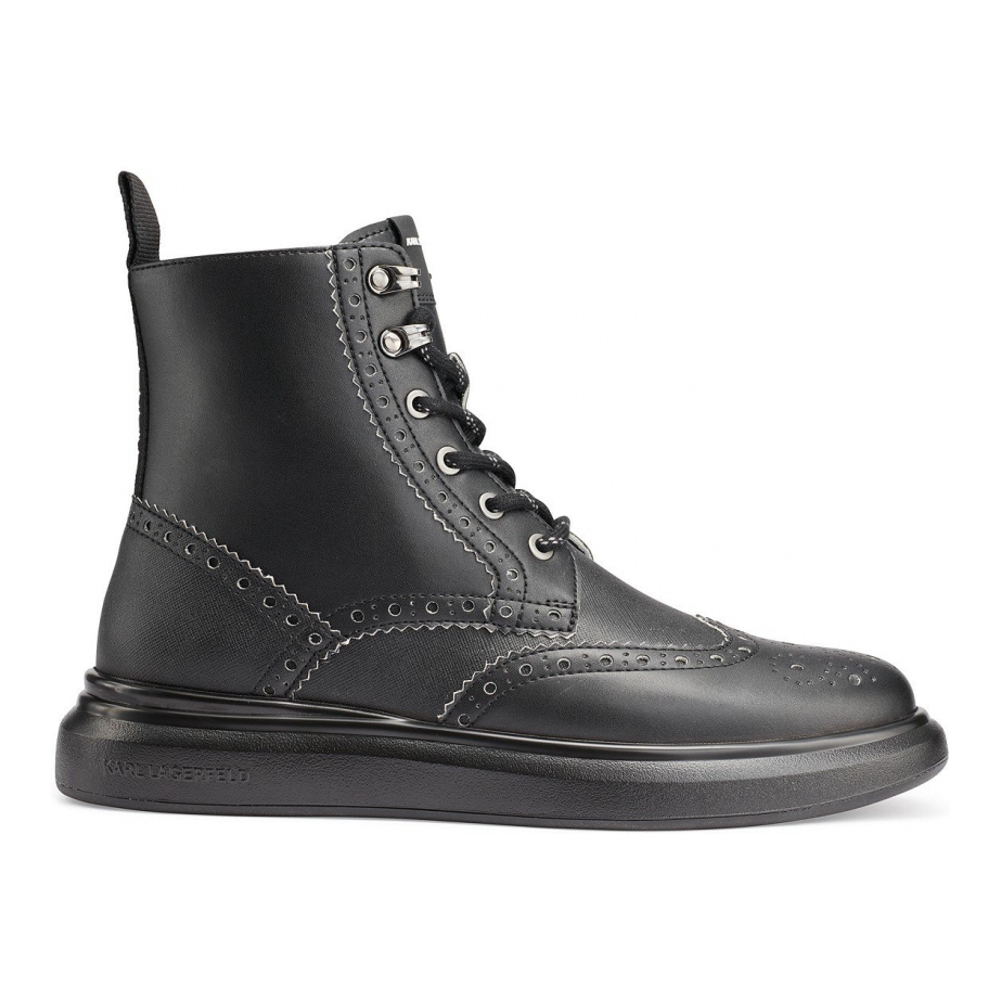 Men's 'Side Zip Wingtip' Ankle Boots