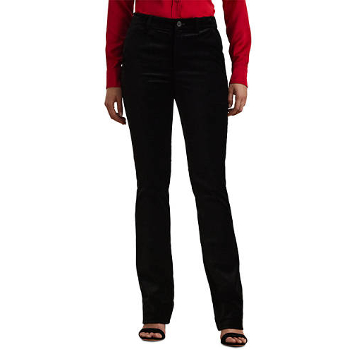 Women's 'High Rise Stretch Velvet Bootcut' Trousers