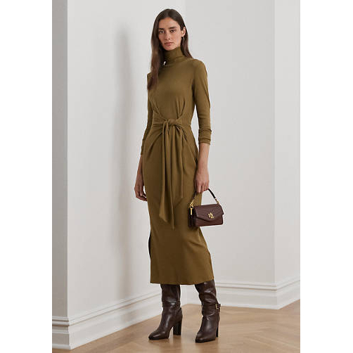 Women's 'Tie-Front Turtleneck' Dress